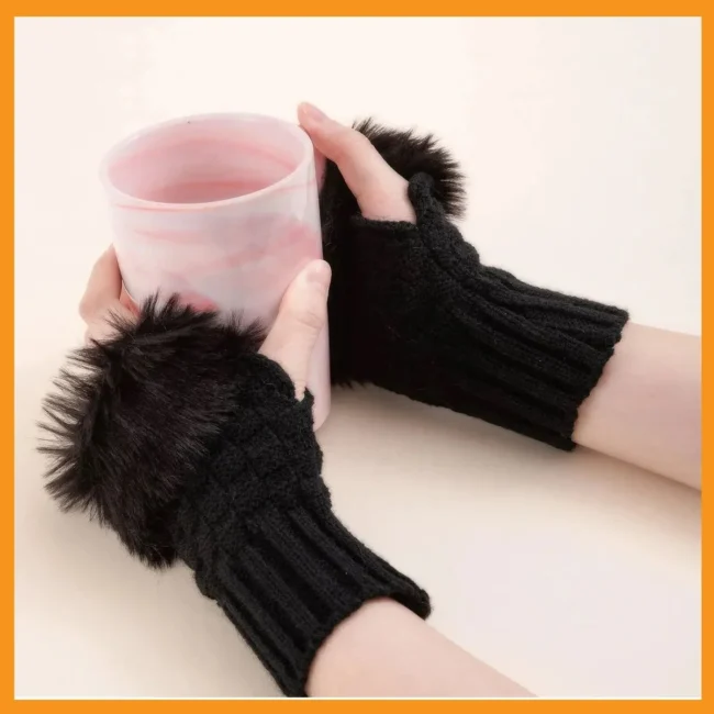 Fingerless Winter Gloves