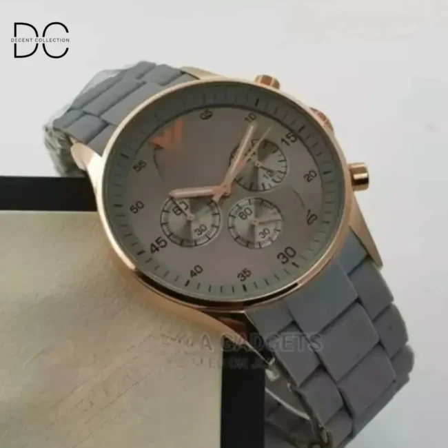 Wrist Watch For Men & Boys Grey - Image 2