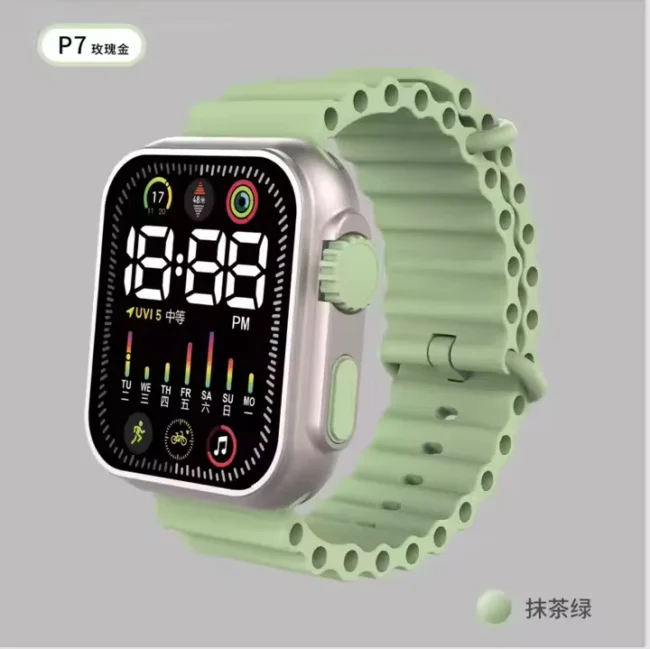 Sports Electronic Watch green