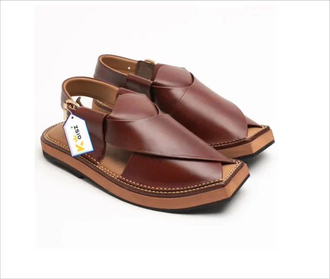 Kaptaan Chappal Maroon Peshawari Chappal Sandal