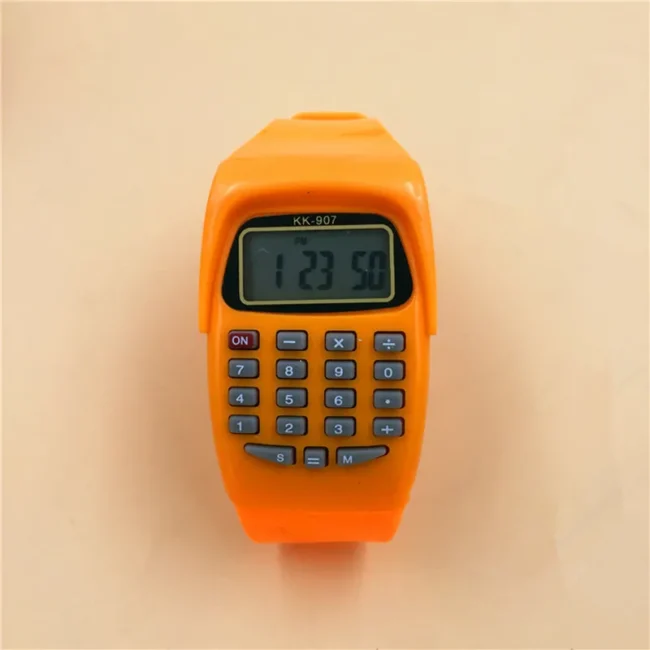 LED Calculator Watch Electronic Digital Children Boys Girls WristWatch - Image 2