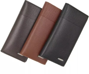 Long Wallet Brown for Cell Phones, Cash & Cards