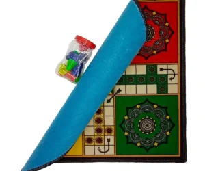 Ludo Matt Carpet Game Ludo Game Carpet Ludo with large Got Set Foldable and Washable