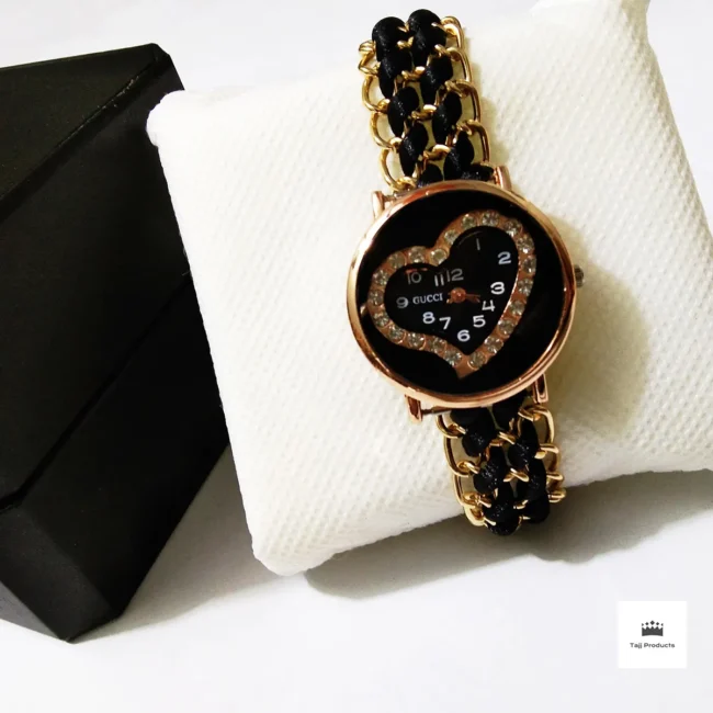 Quartz Heart Shape Bracelet Watch For Girls - Image 3