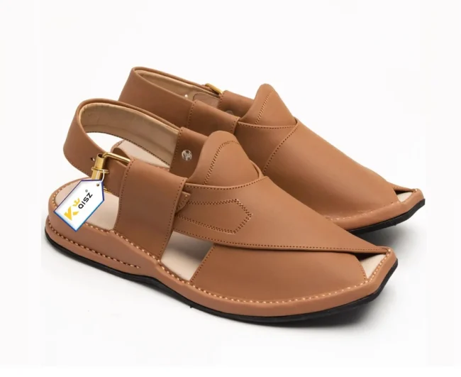 Zalmi Chappal Peshawari Light Brown