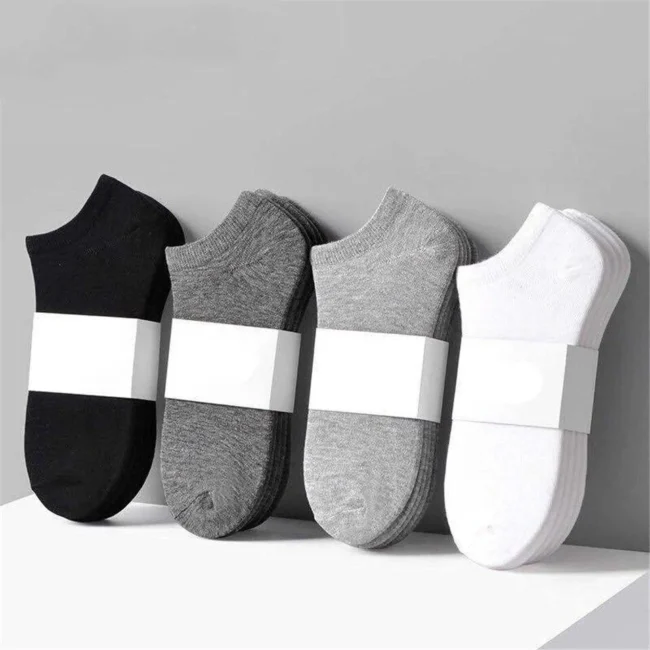 Pack Of 4 Pairs Cotton Ankle Socks For Men