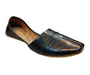 Gents Khussa Black Leather: Style & Comfort Redefined