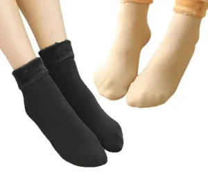 Pack of 2 pairs Women’s Winter Woolen Warm Socks Thicken Thermal Snow Socks For Ladies and Men, Unisex