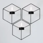 1pc Metal Hexagonal Candle Holder-1