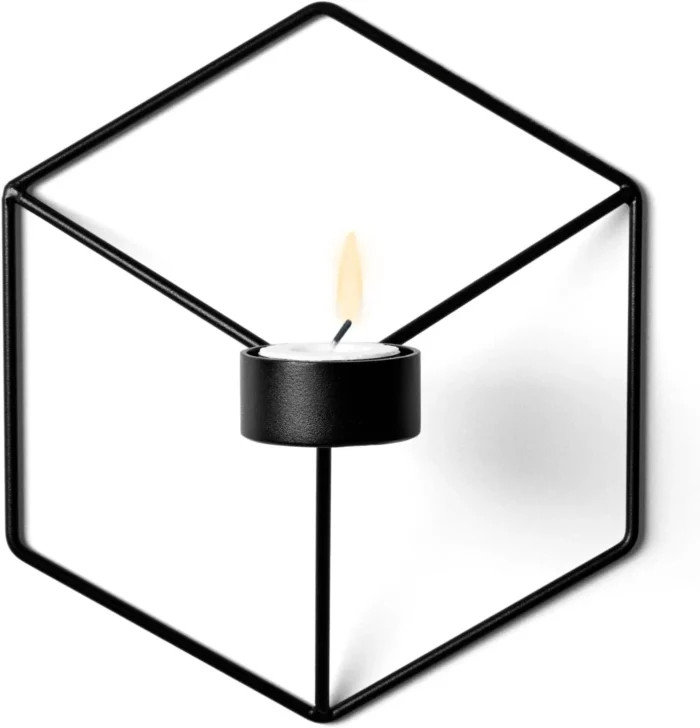 1pc Metal Hexagonal Candle Holder-1