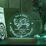 3D Nikaah customized lamp, Pakistan personalized LED wedding gift lamp (3)
