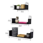 3pc Floating Wall Shelves Decor for Stylish Space