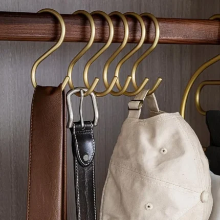 S-Shaped Hook Holders in Matt Gold/Silver