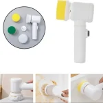 5-in-1 Rechargeable Magic Brush Electric Scrubber for Home Cleaning Pakistan