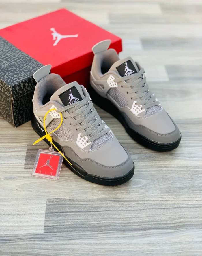 Air Jordan Retro 4 Grey--