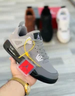 Air Jordan Retro 4 Grey--