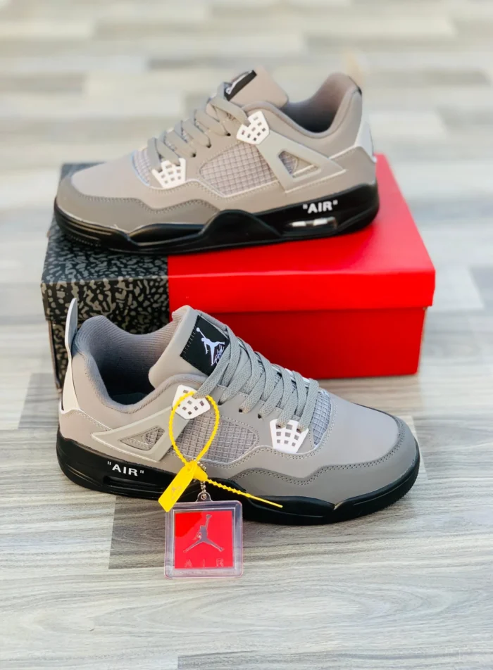 Air Jordan Retro 4 Grey--