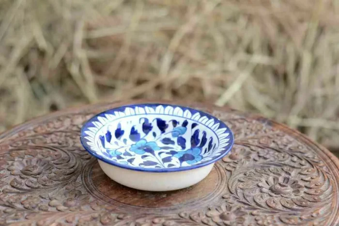 Blue Pottery Bowl --