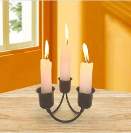 Candle Holder 3 Arm Metal