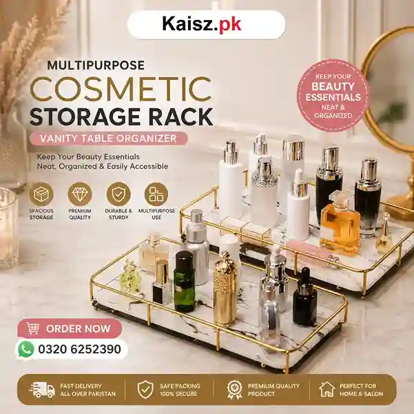 Cosmetic Storage Rack Pakistan lipstick perfume vanity organizer