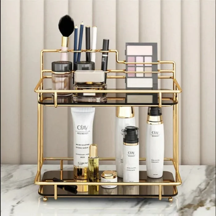 Cosmetic Storage Rack with Makeup kit Holders