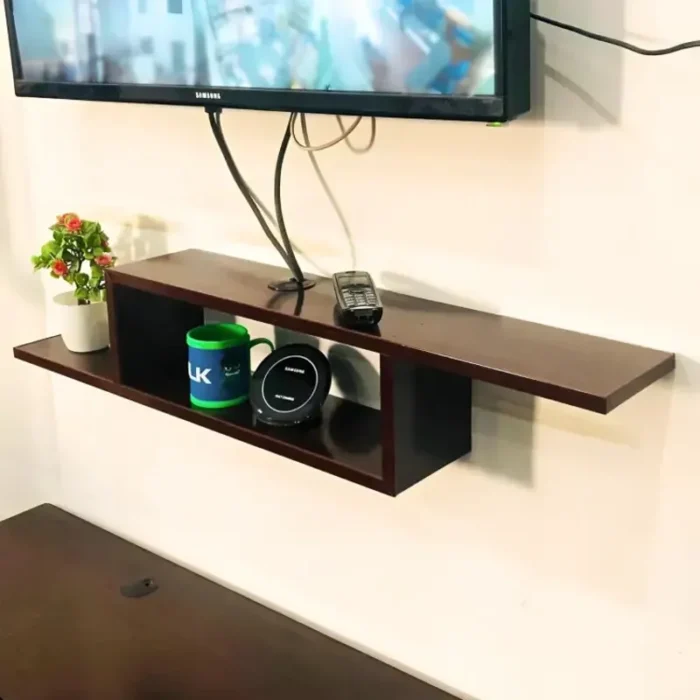 Wooden LED Cross Shelf