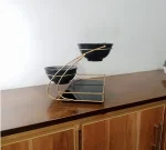 Elegant glass dessert serving bowls for dining table Pakistan