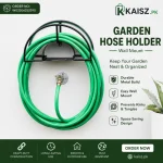 Garden Hose Holder Pakistan mounted on the outdoor garden wall