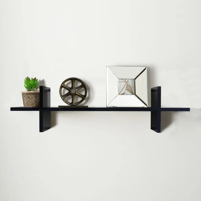 H-Shaped Decorative Wall Shelf