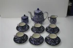 Handmade Blu Pottery Tea Set