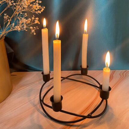 Iron Candlestick Candle Holder