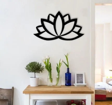 Lotus Wooden Wall Art