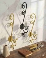 Luxury Wall Mounted Candle Holder metal iron home decor in Pakistan
