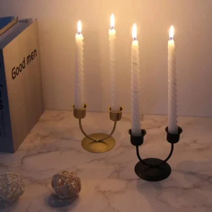 Metal Candle Holder 2 Arm