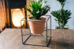 Metal Cube Plant Holder Stand-=