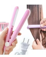 Mini Hair Straightener, Flat Iron Curler - Image 2