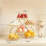 Modern fruit plate snack storage rack for Pakistani dining table -