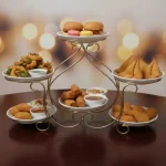 Modern fruit plate snack storage rack for Pakistani dining table -