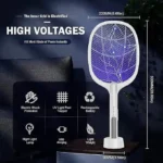 Electric Mosquito Swatter USB Charging 2 in 1 Mosquito Killer Racket_11zon (1)