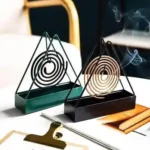 Mosquito coil holder Pakistan triangle iron black stand for home use