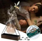 Mosquito coil holder Pakistan triangle iron black stand for home use