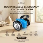 Rechargeable Emergency Light & Head Light with Built-in Battery