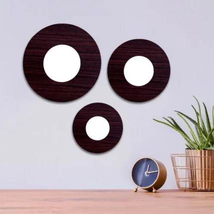 Round Shape Wall Mirror plywood