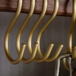 S-Shaped Hook Holders in Matt Gold/Silver