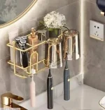 Toothbrush Holder Rack Pakistan wall-mounted iron bathroom organizer