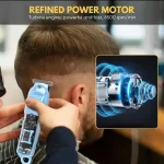 Transparent LCD Hair Trimmer Pakistan USB rechargeable professional beard trimmer (2)