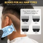 Transparent LCD Hair Trimmer Pakistan USB rechargeable professional beard trimmer (2)
