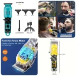 Transparent LCD Hair Trimmer Pakistan USB rechargeable professional beard trimmer (2)