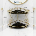 Wall Corner Triangle Makeup Holder Organizer Cosmetic Display Stand for Dressing Table Pakistan