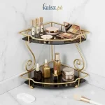 Wall Corner Triangle Makeup Holder Organizer Cosmetic Display Stand for Dressing Table Pakistan